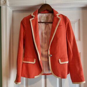 Banana Republic salmon petite suit jacket